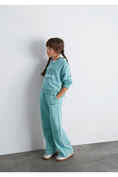 Mavi Logo Printed Green Sweatpants 7010038-71748