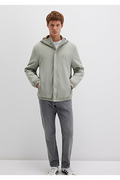 Mavi Water Repellent Hooded Green Coat Regular Fit / Standard Cut 0110614-71484