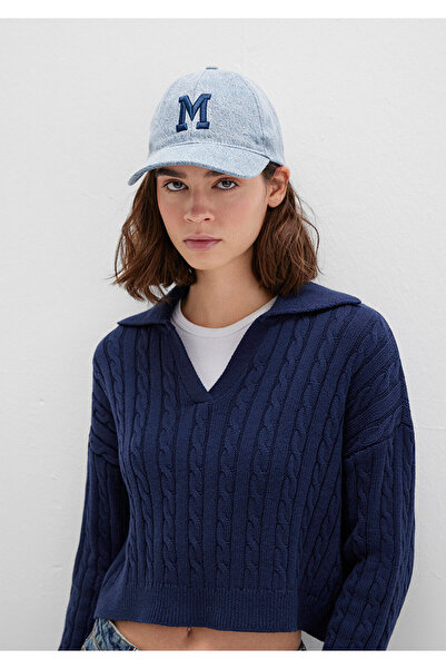 Mavi M Logo Nakışlı Açık Denim Şapka 1913467-82324
