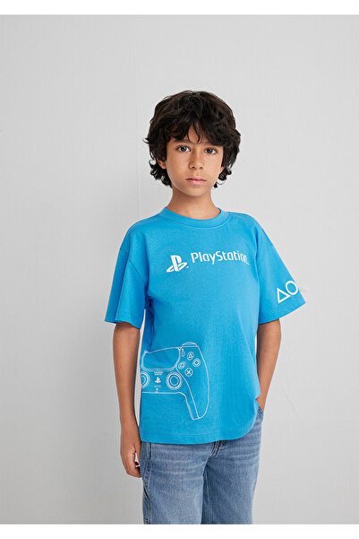 Mavi Tricou PlayStation cu imprimeu ​   Loose Fit / Lejer Confortabil croială 6610376-70772