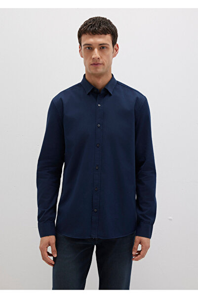 Mavi Tencel Tm Liyosel Blended Navy Blue Shirt Slim Fit / Slim Fit 0211805-82318