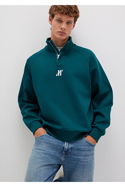 Mavi Sweat interlock verde cu semi-fermoar Pro tricou 0S10509-71925