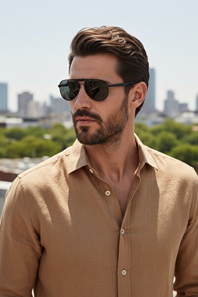 Daniel Klein Siyah Damla Model All Black Polarize Camlı Erkek Güneş Gözlüğü