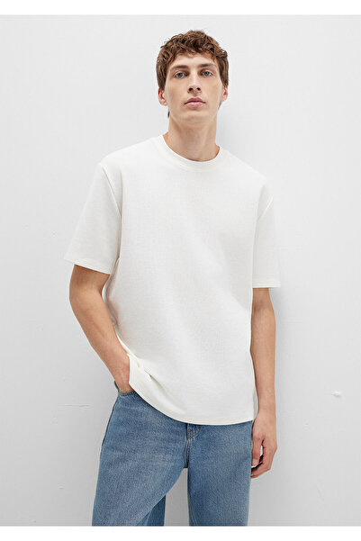 Mavi Ecru Textured T-Shirt Loose Fit / Relaxed Fit 0612910-70057