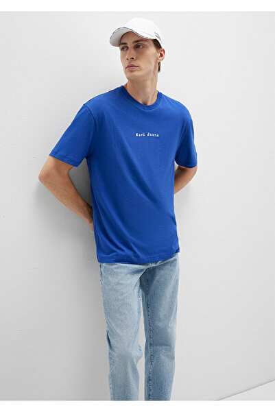 Mavi T-Shirt mit Jeans-Print, lockere Passform / bequemer Schnitt 0612899-70907