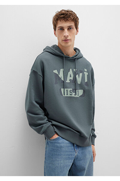 Mavi Τυπωμένο πράσινο φούτερ 0S10301-71598