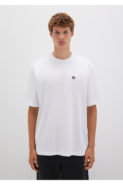 Mavi Pro Weiß Basic T-Shirt Relaxed Fit / Entspannte Passform 0613090-620