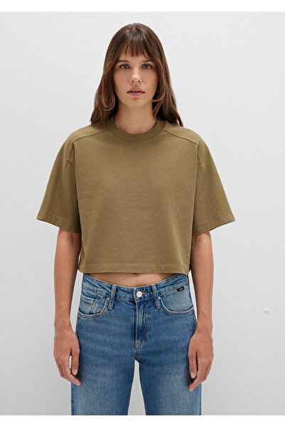 Mavi Khaki Crop T-Shirt Boxy Fit 1613345-71563