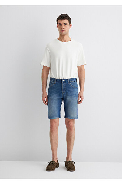 Mavi Brian Sporty Koyu Mavi Jean Şort 0418490389