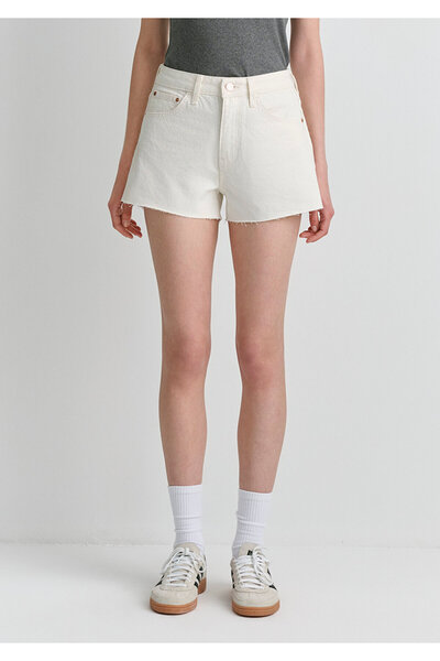 Mavi Rosie 90S White Jean Shorts 1447489739