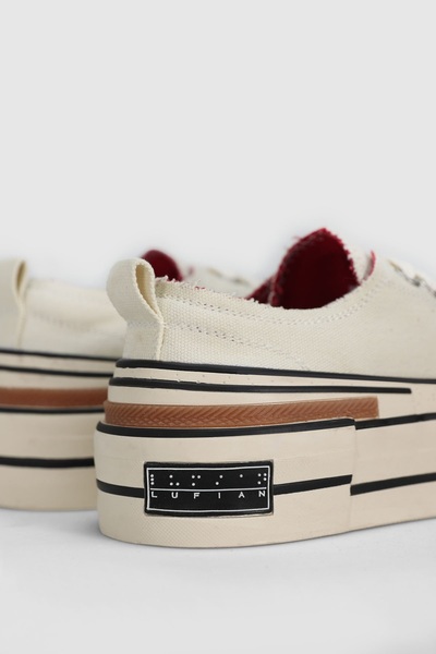 Lufian 121230039 Elena Canvas Unisex Sneaker Shoes Beige