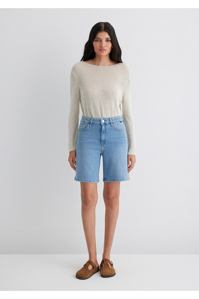Mavi Eliana Everyday Open Jean Shorts 1411221-89750