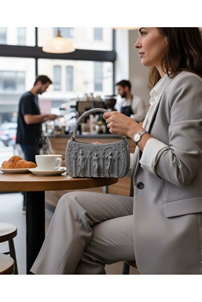 EDESİNG Geantă de seară vintage cu textura antică