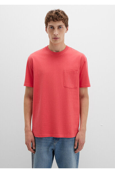 Mavi Rosa Basic-T-Shirt mit Taschendetail, lockere Passform / bequemer Schnitt 066248-71079