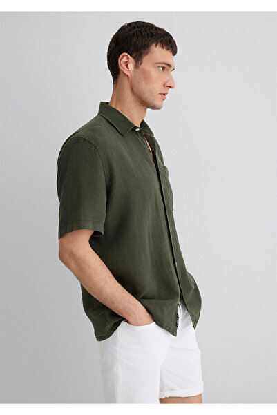 Mavi Green Linen Shirt Regular Fit / Regular Cut 0211473-71587