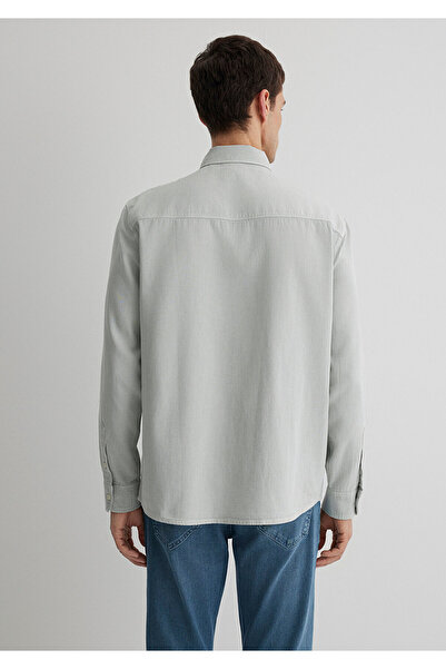 Mavi Grünes Langarmhemd für Herren M0211482-70148