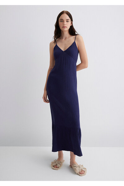 Mavi Φόρεμα με λινό μεικτό Navy Blue 1310797-70495