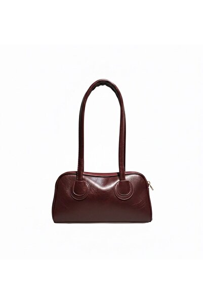 Arvelia Geantă de mână și de umăr din piele lacuită moale, retro, pentru femei