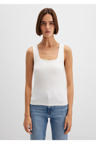 Mavi Ecru Polyamide T-Shirt Fitted / Fitted Cut 1613498-70057