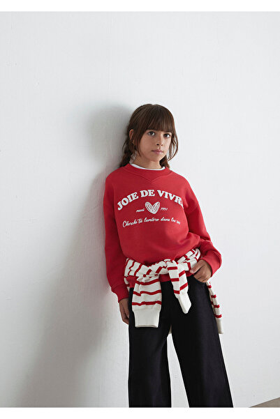 Mavi Bedrucktes rotes Sweatshirt 7S10131-84538