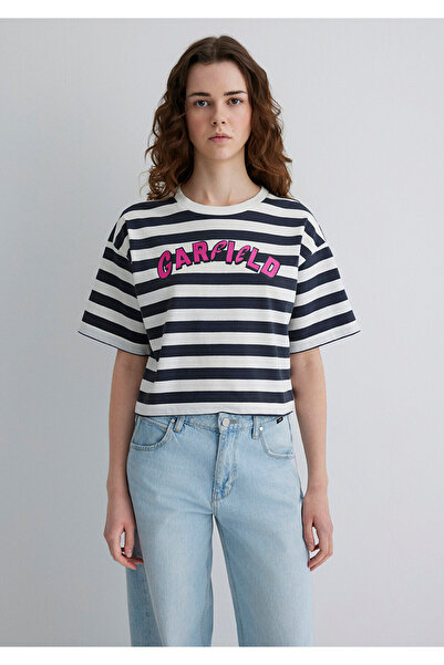 Mavi Garfield Printed Gray T-Shirt Regular Fit 1613366 -85308