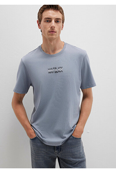 Mavi Schwarzes bedrucktes T-Shirt Regular Fit / Normaler Schnitt 0612867-86584