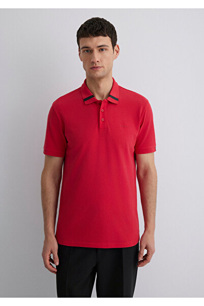 Mavi Rotes Polo-T-Shirt Regular Fit / Normaler Schnitt 0612651-84538