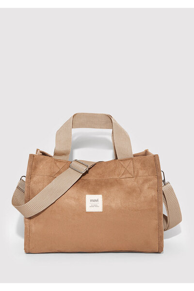 Mavi Beige Tragetasche aus Kunstwildleder 1912081-32322