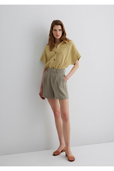 Mavi Lux Touch Tencel Tm Gray Lyocell Shorts 1410163-70352