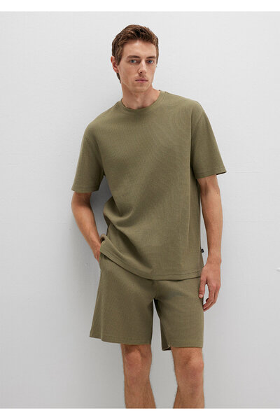 Mavi Μπλουζάκι με υφή Khaki Basic Loose Fit / Loose Relaxed Fit 0612829-71816
