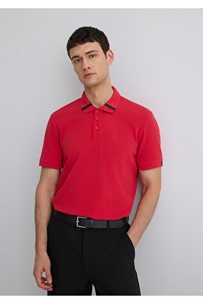 Mavi Rotes Polo-T-Shirt Regular Fit / Normaler Schnitt 0612651-84538