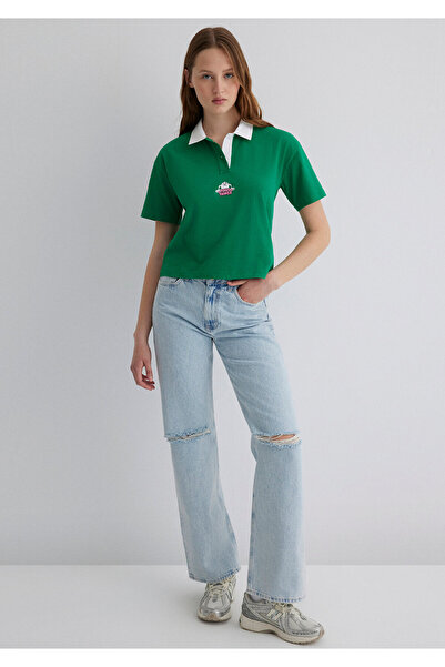 Mavi Tasmanian Printed Green T-Shirt Regular Fit / Regular Cut 1613356-90731