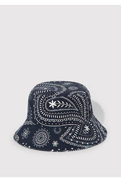 Mavi Printed Navy Blue Bucket Hat 1912974-70491