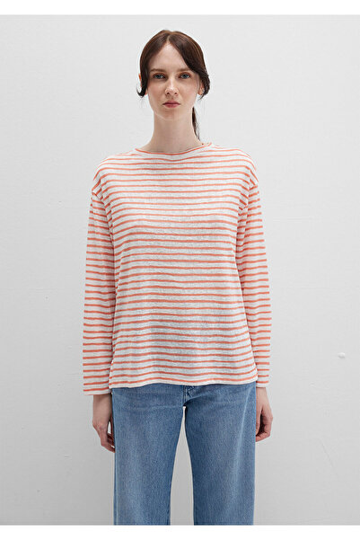 Mavi Πορτοκαλί ριγέ μπλουζάκι Loose Fit / Loose Relaxed Fit 1612664-90710