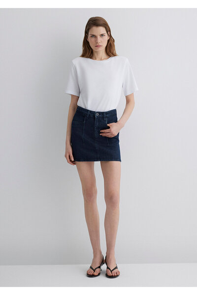 Mavi Shera Gold Premium Dark Blue Jean Skirt 1310650 -89226