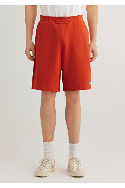 Mavi Logo bedruckte rote Shorts 0410240 -70435