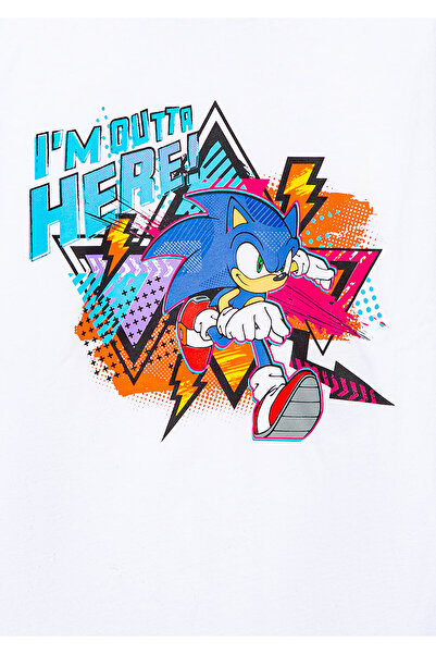 Mavi Tricou Sonic cu imprimeu alb Regular Fit / Normal croială 6610249-620