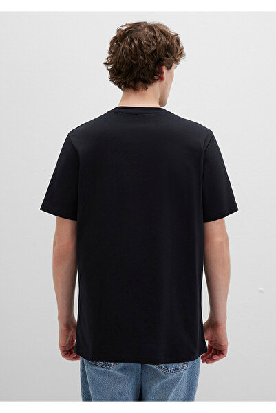 Mavi Schwarzes T-Shirt mit Logo-Print, normale Passform 0610635 -900