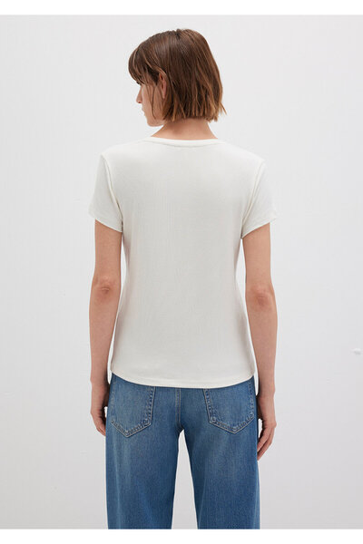 Mavi White Basic T-Shirt Slim Fit 1612904 -80194