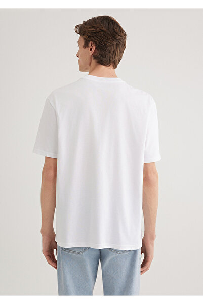 Mavi Λευκό εμπριμέ φαρδύ μπλουζάκι - 0612483 -620