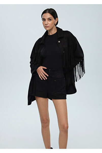 Mavi Black Woven Shorts 1410183 -900