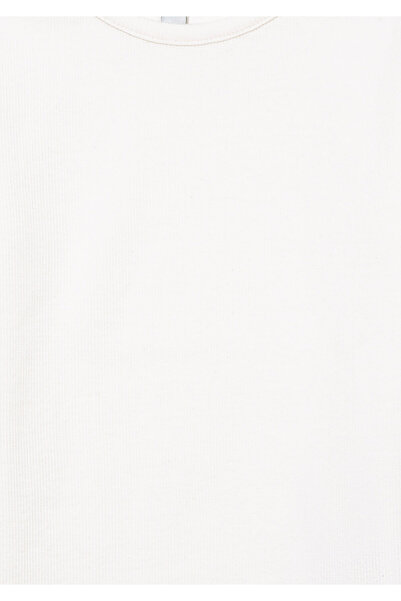 Mavi Μπλουζάκι με κορδόνια εκρού βασικό μοντέλο Fitted / Εφαρμοσμένο στο σώμα 7610260-70057