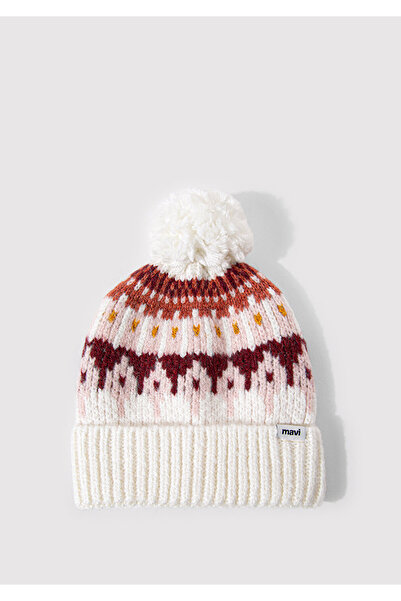 Mavi Ecru Beret with Pompom 1912801 -34523