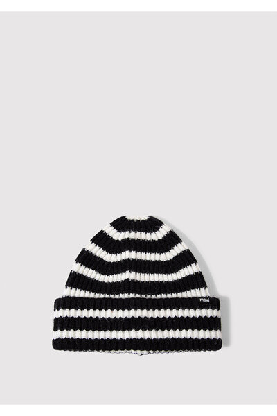 Mavi Czarna czapka w białe paski 1912804-900