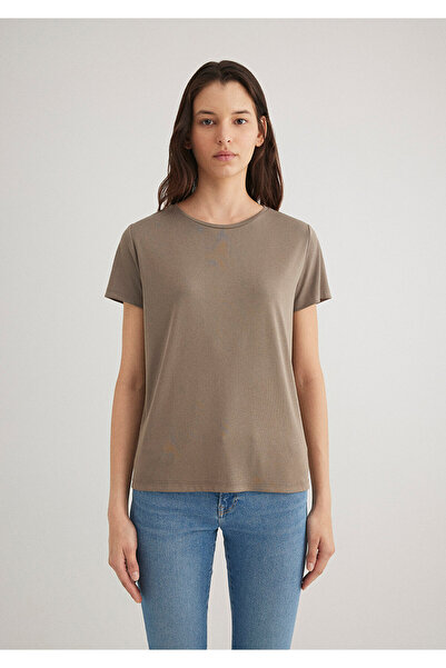 Mavi Μπλουζάκι Lux Touch TENCEL TM καφέ Modal Regular Fit / Κανονική κοπή 1612693-83866