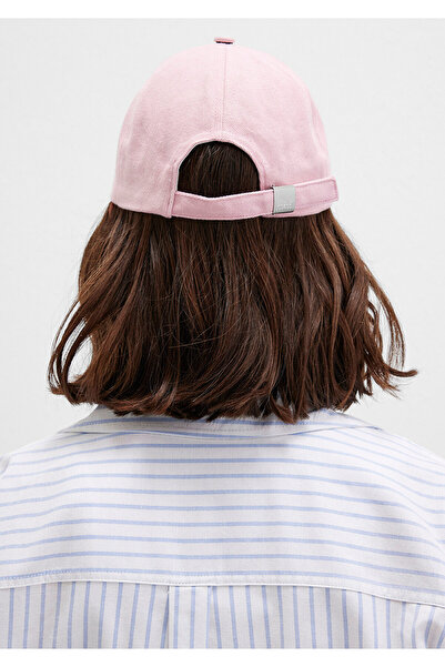 Mavi Logo Detaylı Pembe Şapka 1913306-83868
