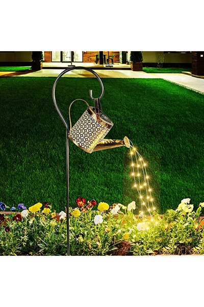 PORKY Solar Garden Lamp Kettle, Warm White, IP65, Decorative Design, Solar Energy