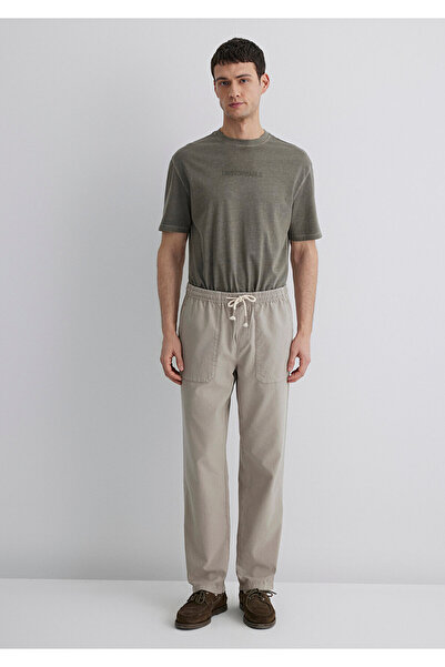 Mavi Beige Lyocell Trousers 0010156-80697