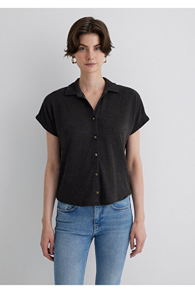 Mavi Μπλουζάκι Lux Touch Anthracite Polo Regular Fit 1612142 -70087