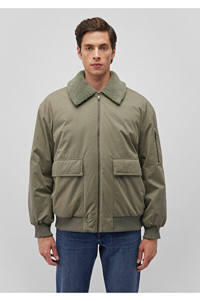 Mavi Stand Collar Green Bomber Jacket Oversize / Wide Cut 0110465 -85485